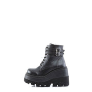 Demonia SHAKER-52 Ankle Boot (Black Vegan Leather)