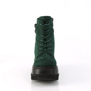 Demonia SHAKER-52 Ankle Boot (Emerald Vegan Suede)