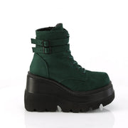 Demonia SHAKER-52 Ankle Boot (Emerald Vegan Suede)