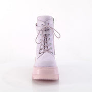 Demonia SHAKER-52 Ankle Boot (Lavender Vegan Suede)