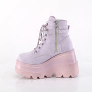 Demonia SHAKER-52 Ankle Boot (Lavender Vegan Suede)