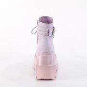 Demonia SHAKER-52 Ankle Boot (Lavender Vegan Suede)