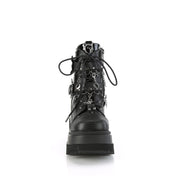 Demonia SHAKER-66 Ankle Boot (Black Vegan Leather)