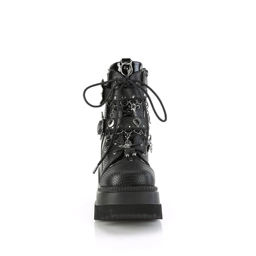 Demonia SHAKER-66 Ankle Boot (Black Vegan Leather)