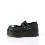Demonia SLACKER-25 Mary Jane (Black Vegan Leather)