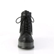 Demonia SLACKER-55 Ankle Boot (Black Vegan Leather)