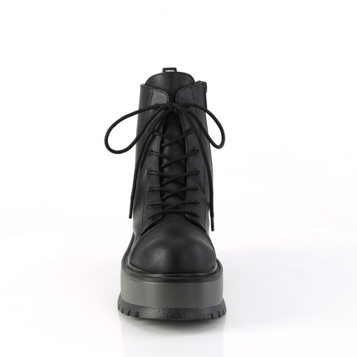 Demonia SLACKER-55 Ankle Boot (Black Vegan Leather)