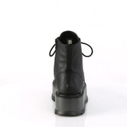 Demonia SLACKER-55 Ankle Boot (Black Vegan Leather)