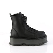Demonia SLACKER-55 Ankle Boot (Black Vegan Leather)
