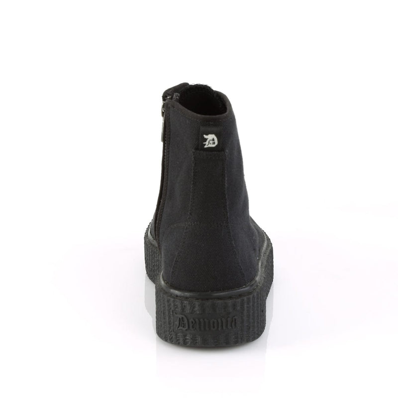 Demonia SNEEKER-201 Black Canvas