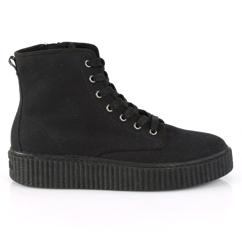 Demonia SNEEKER-201 Black Canvas