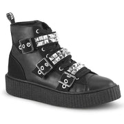 Demonia SNEEKER-225 Sneaker (Black Canvas-Vegan Leather)