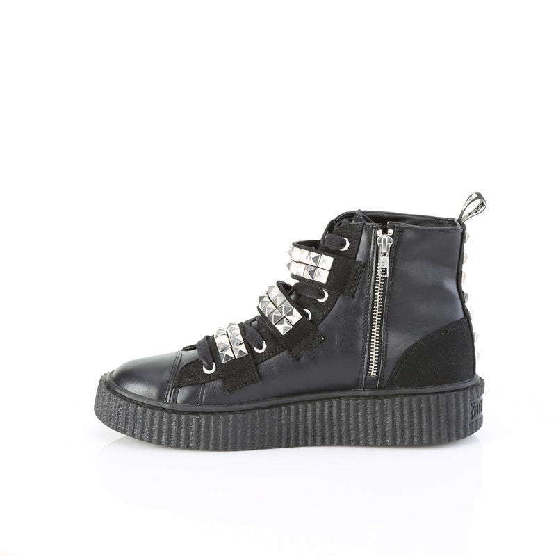 Demonia SNEEKER-225 Sneaker (Black Canvas-Vegan Leather)