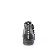 Demonia SNEEKER-225 Sneaker (Black Canvas-Vegan Leather)