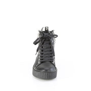Demonia SNEEKER-230 Sneaker (Black Canvas-Vegan Leather)