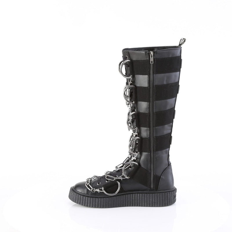 Demonia SNEEKER-405 Sneaker (Black Vegan Leather-Canvas)