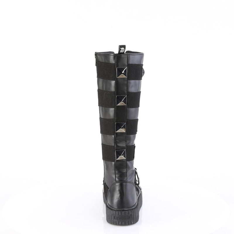 Demonia SNEEKER-405 Sneaker (Black Vegan Leather-Canvas)