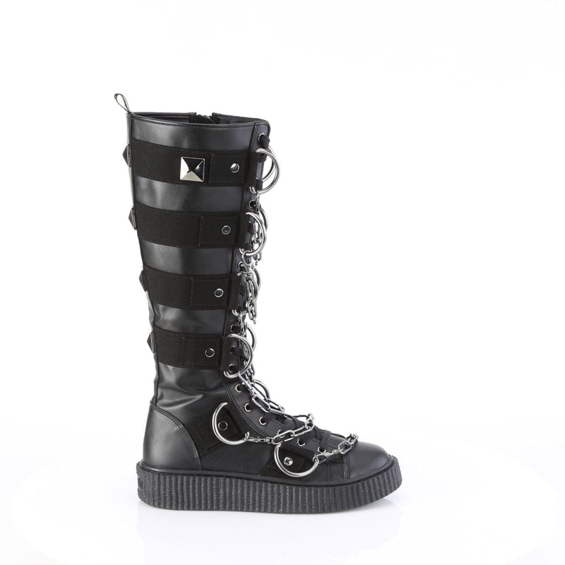 Demonia SNEEKER-405 Sneaker (Black Vegan Leather-Canvas)