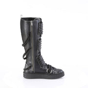 Demonia SNEEKER-410 Sneaker (Black Vegan Leather-Canvas)