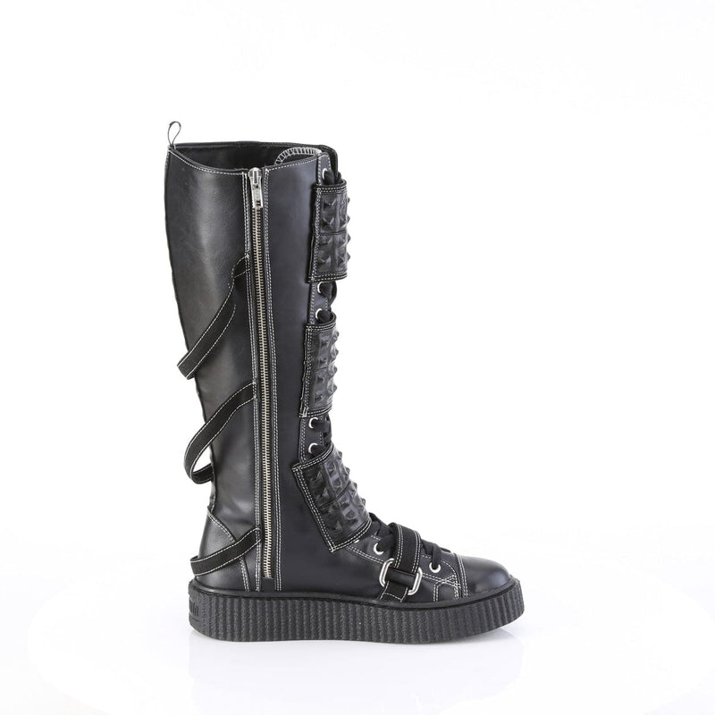 Demonia SNEEKER-410 Sneaker (Black Vegan Leather-Canvas)