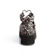 Demonia SPRITE-02 Mary Jane (Floral Fabric)