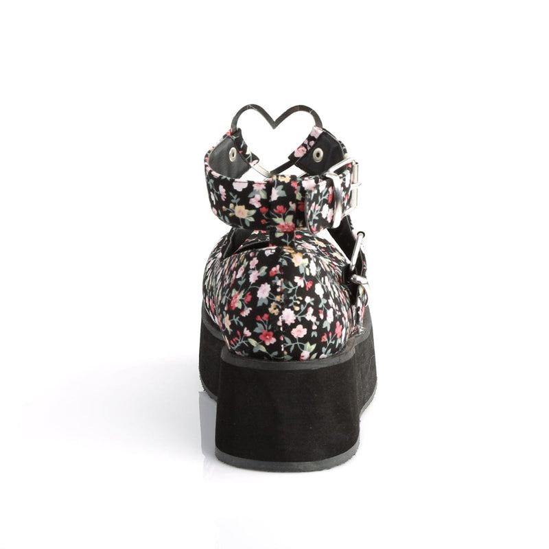 Demonia SPRITE-02 Mary Jane (Floral Fabric)