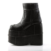 Demonia STACK-201 Ankle Boot (Black Vegan Leather)
