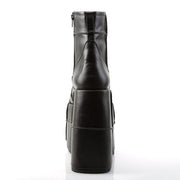 Demonia STACK-201 Ankle Boot (Black Vegan Leather)
