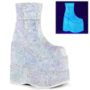 Demonia STACK-201G White Multi Glitter