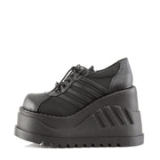 Demonia STOMP-08 Sneaker (Black Vegan Leather)