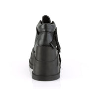Demonia STOMP-15 Ankle Boot (Black Vegan Leather)