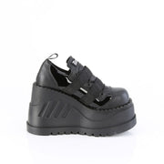 Demonia STOMP-28 Sneaker (Black Patent-Vegan Leather)