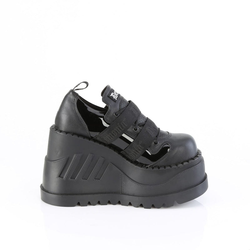 Demonia STOMP-28 Sneaker (Black Patent-Vegan Leather)