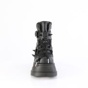 Demonia STOMP-60 Ankle Boot (Black Vegan Leather)