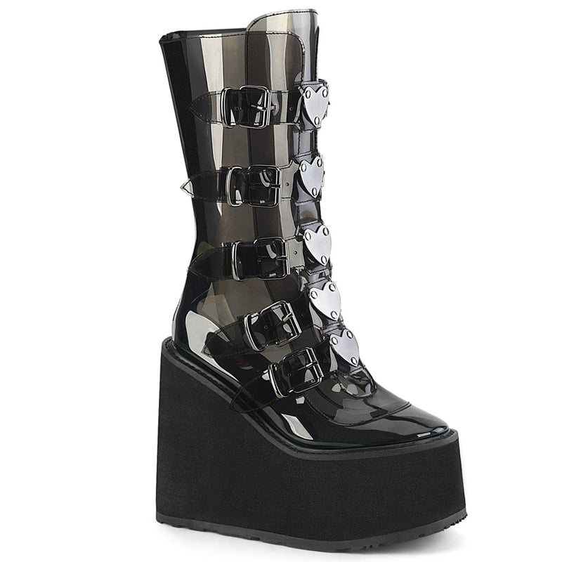 Demonia SWING-230C Mid-Calf Boot (Smoke TPU)