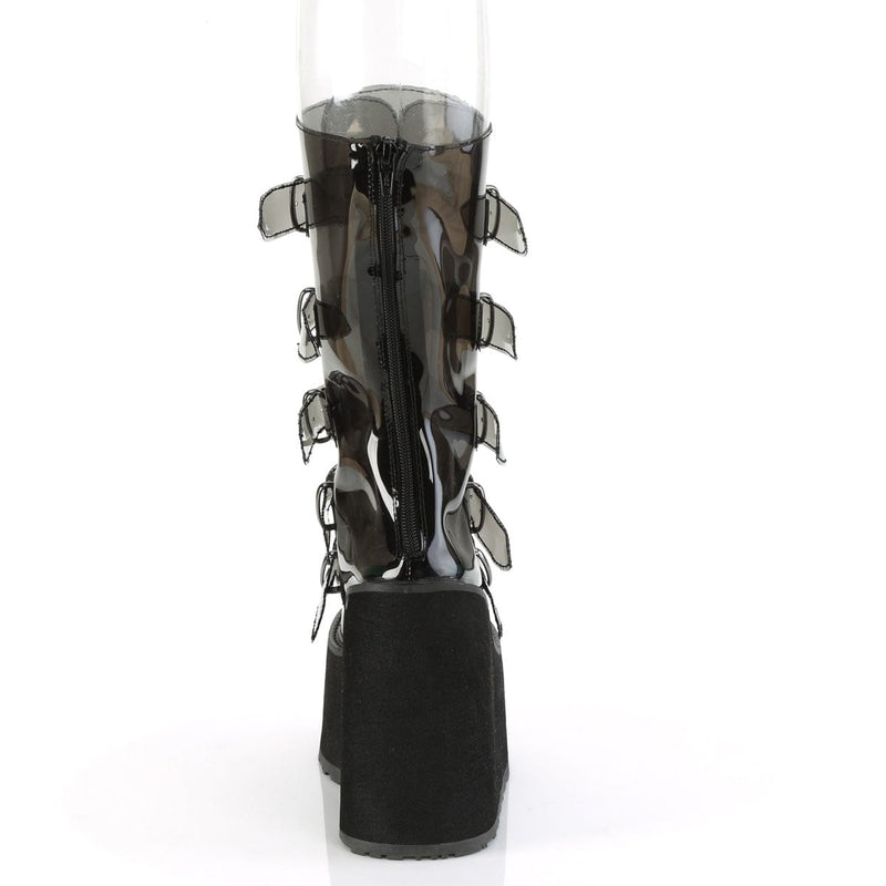 Demonia SWING-230C Mid-Calf Boot (Smoke TPU)