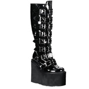 Demonia SWING-815 Knee High Boot (Black Patent)