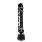 Demonia SWING-815 Knee High Boot (Black Patent)