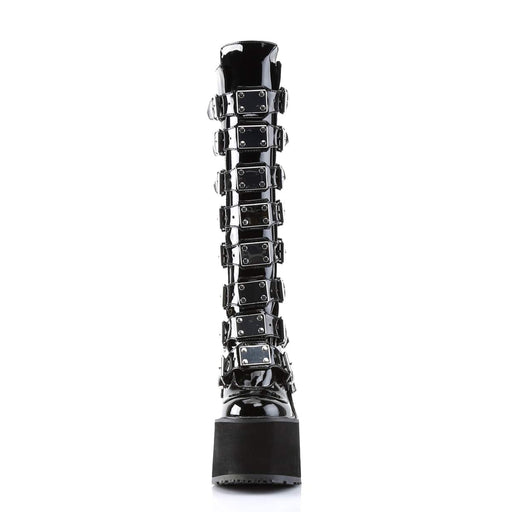 Demonia SWING-815 Knee High Boot (Black Patent)