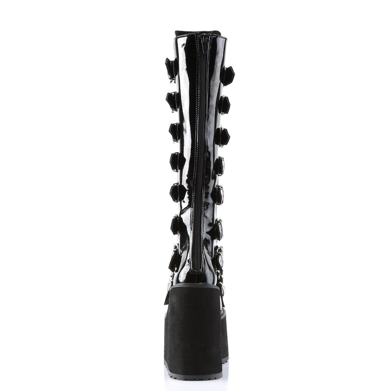 Demonia SWING-815 Knee High Boot (Black Patent)