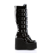 Demonia SWING-815 Knee High Boot (Black Patent)