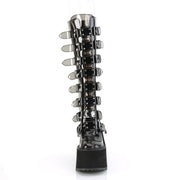 Demonia SWING-815C Knee High Boot (Smoke TPU)
