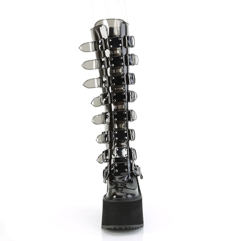 Demonia SWING-815C Knee High Boot (Smoke TPU)