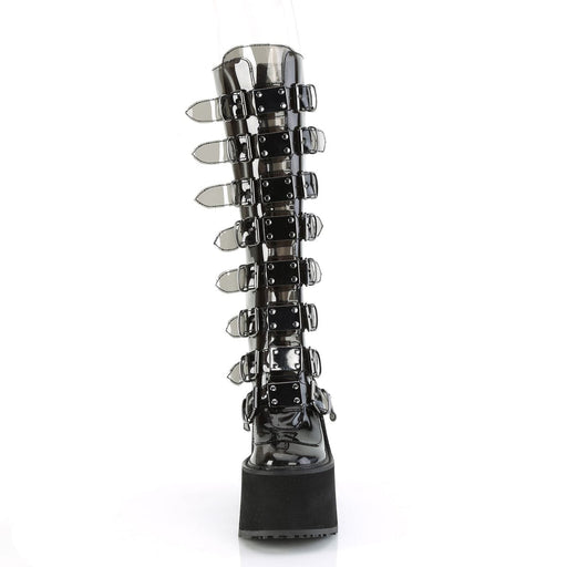 Demonia SWING-815C Knee High Boot (Smoke TPU)