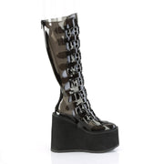 Demonia SWING-815C Knee High Boot (Smoke TPU)