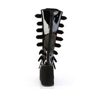 Demonia SWING-815WC Knee High Boot (Black Patent)