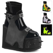Demonia TRANSFORMER-808 Black Vegan Leather