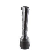 Demonia TRASHVILLE-502 Knee High Boot (Black Vegan Leather)
