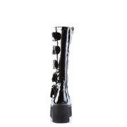 Demonia TRASHVILLE-518 Knee High Boot (Black Patent)