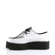 Demonia V-CREEPER-502 Sneaker (White Vegan Leather)
